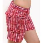 Seersucker Shorts  (RED)
